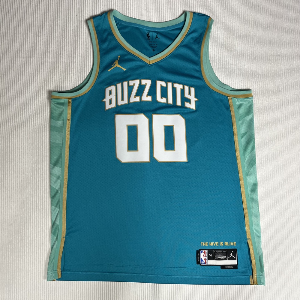 Charlotte Hornets Jersey Mens XL Blue Buzz City NBA Basketball Smith Jr. 00 Nike